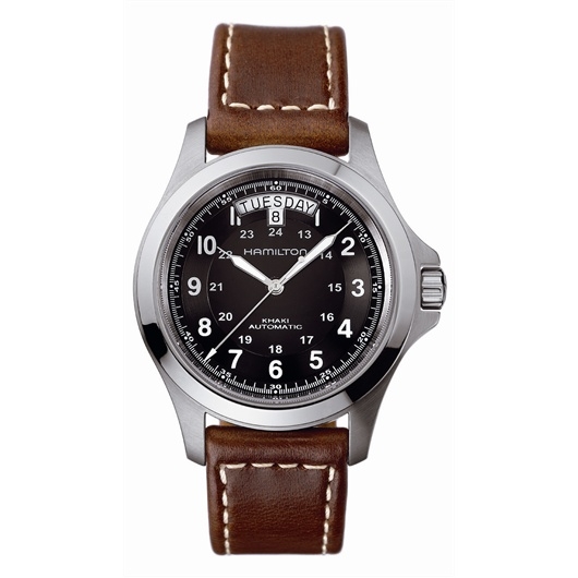 Hamilton H64455533 : Khaki Field King Auto 40 Stainless Steel / Black