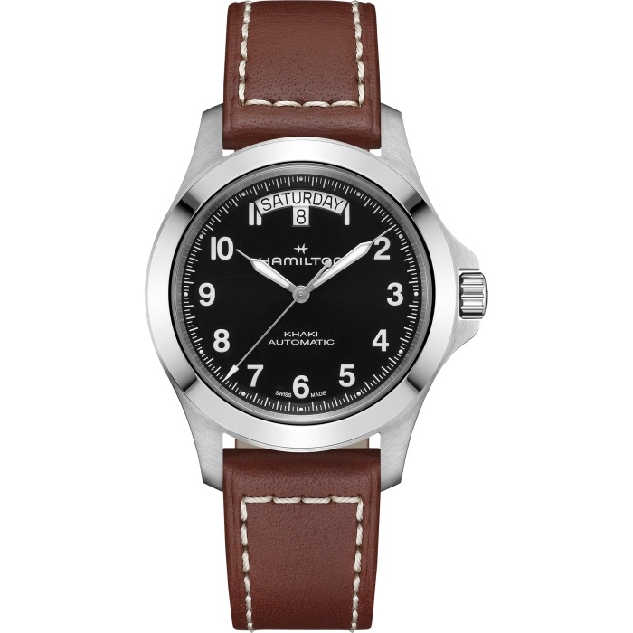 Hamilton H64475531 : Khaki Field King Day-Date 40 Stainless Steel / Black