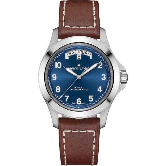 Hamilton H64475540 : Khaki Field King Day-Date 40 Stainless Steel / Blue