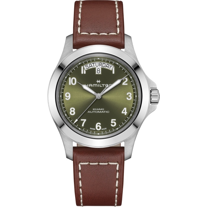 Hamilton H64475560 : Khaki Field King Day-Date 40 Stainless Steel / Green