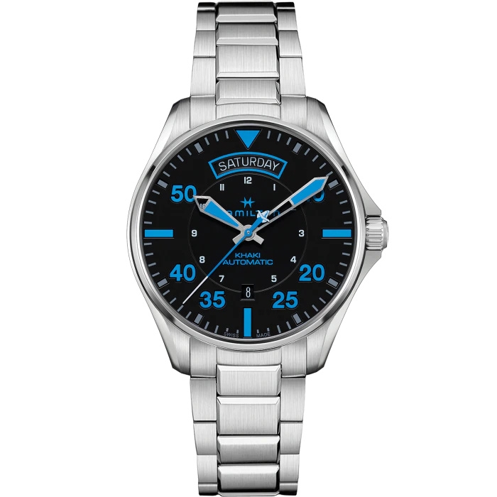 Hamilton H64625131 : Khaki Pilot Day-Date 42 Air Zermatt Auto / Bracelet