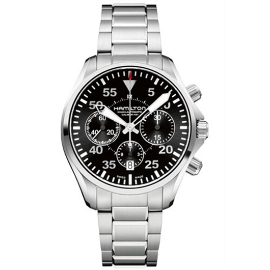 Hamilton H64666135 : Khaki Pilot Auto Chrono