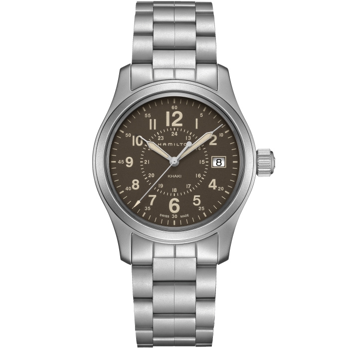 Hamilton H68201193 : Khaki Field Quartz 38 Stainless Steel / Brown / Bracelet