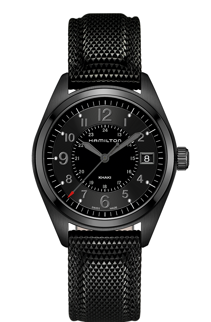 Hamilton H68401735 : Khaki Field Quartz 40 PVD / Black