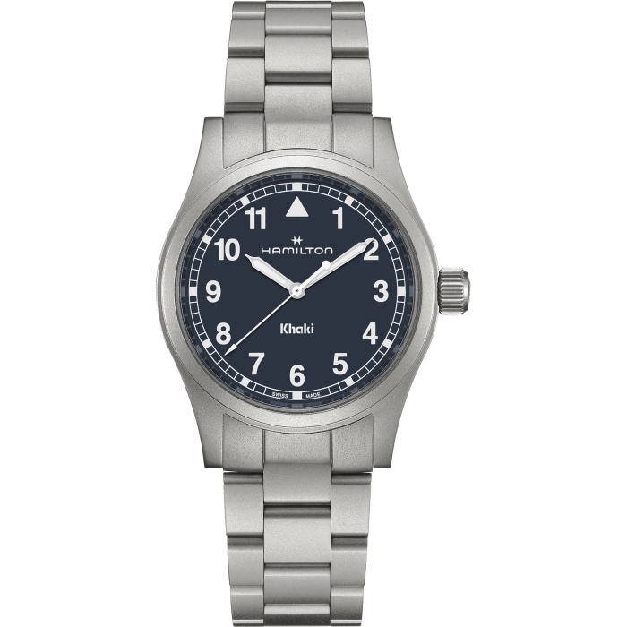 Hamilton H69401140 : Khaki Field Quartz 38 Stainless Steel / Blue / Bracelet