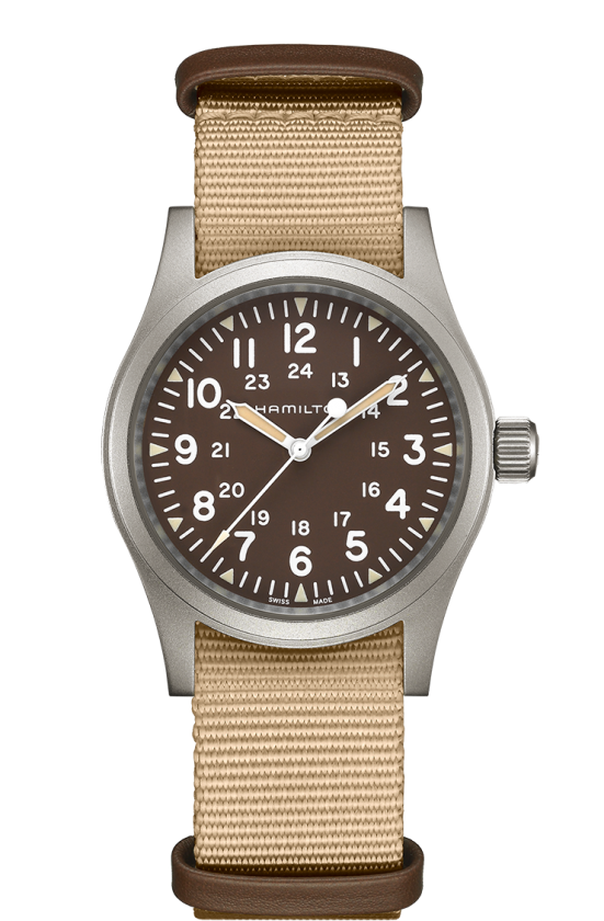 Hamilton H69429901 : Khaki Field Mechanical 38 Brown