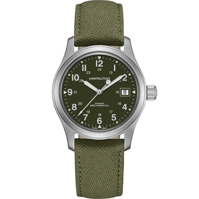 Hamilton H69439363 : Khaki Field Mechanical 38 Green