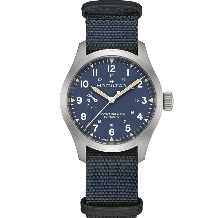 Hamilton H69509940 : Khaki Field Mechanical Power Reserve Stainless Steel / Blue