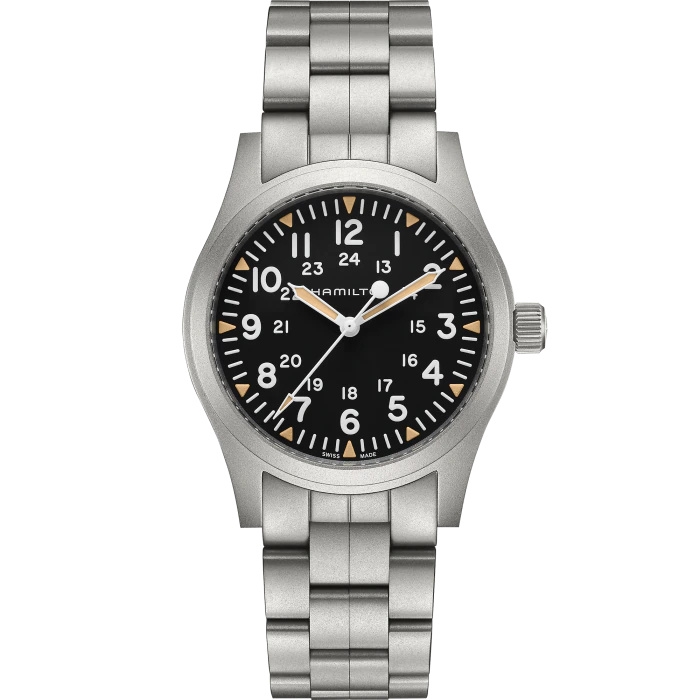 Hamilton H69529133 : Khaki Field Mechanical 42 Black / Bracelet