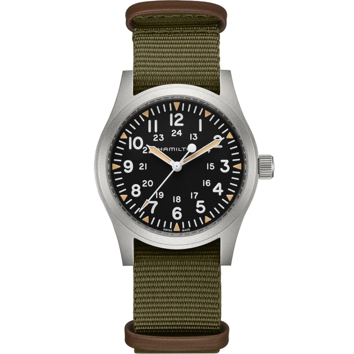 Hamilton H69529933 : Khaki Field Mechanical 42 Black