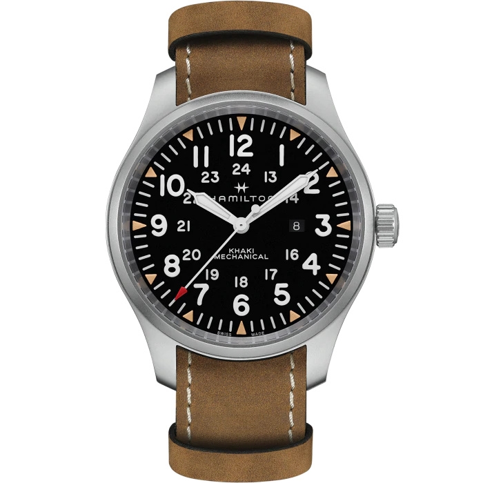 Hamilton H69819530 : Khaki Field Mechanical 50 Stainless Steel / Black