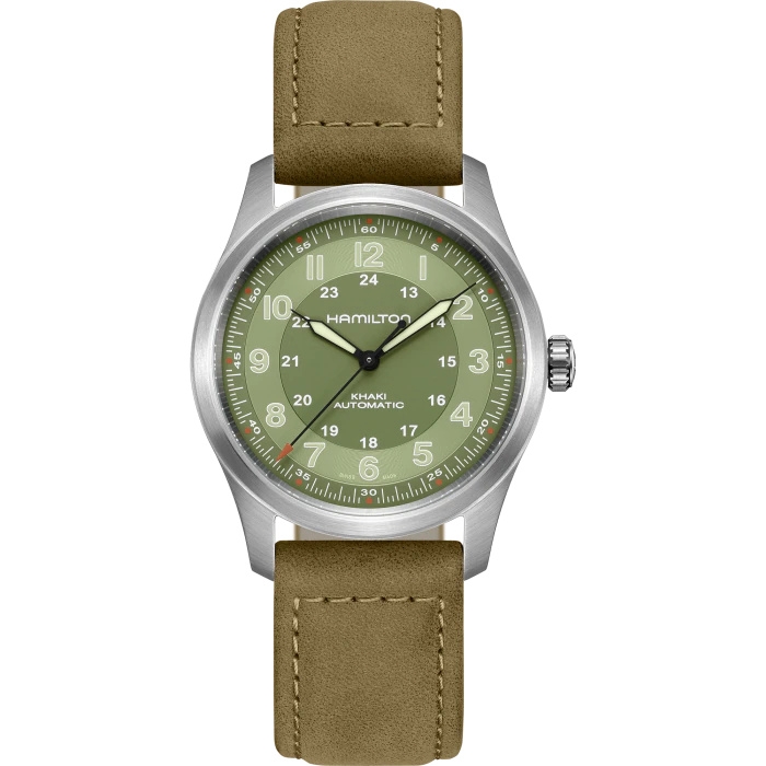Hamilton H70205860 : Khaki Field Titanium Auto 38 / Green