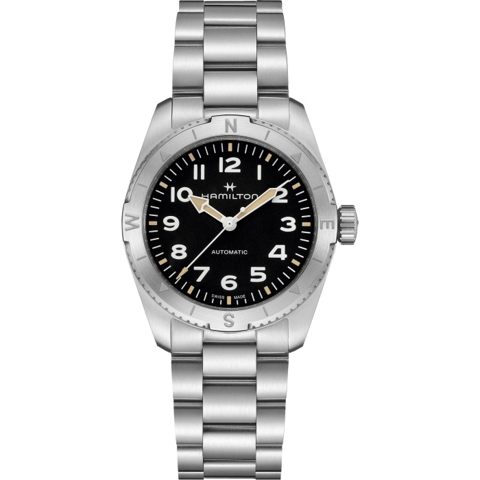 Hamilton H70225130 : Khaki Field Expedition 37 Stainless Steel / Black / Bracelet