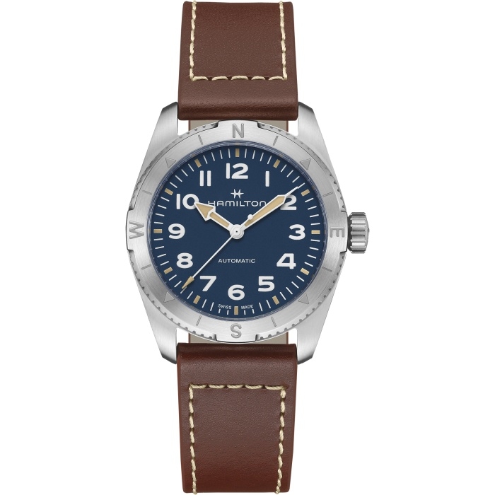 Hamilton H70225540 : Khaki Field Expedition 37 Stainless Steel / Blue