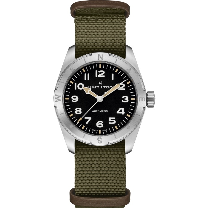 Hamilton H70225931 : Khaki Field Expedition 37 Stainless Steel / Black / NATO