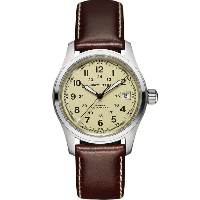 Hamilton H70455523 : Khaki Field Automatic 38 Stainless Steel / Beige