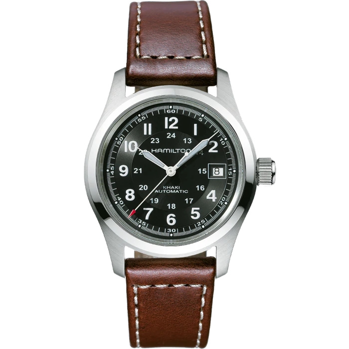 Hamilton H70455533 : Khaki Field Automatic 38 Stainless Steel / Black