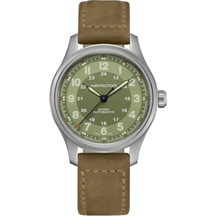 Hamilton H70545560 : Khaki Field Titanium Auto 42 / Green