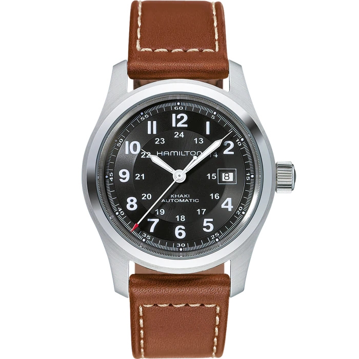 Hamilton H70555533 : Khaki Field Automatic Stainless Steel / Black
