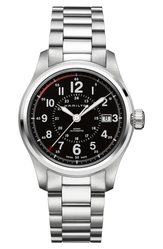 Hamilton H70595133 : Khaki Field Automatic Stainless Steel / Black / Bracelet