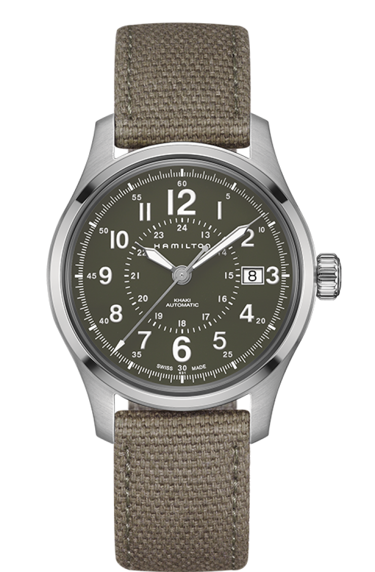 Hamilton H70595963 : Khaki Field Automatic 40mm Green