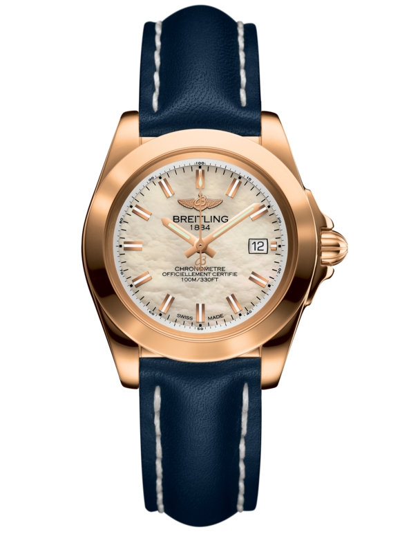 Breitling H7133012.A802.116X : Galactic 32 Sleek Edition Rose Gold / Pearl / Calf
