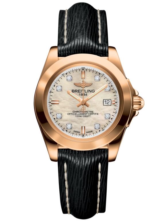 Breitling H7133012.A803.208X : Galactic 32 Sleek Edition Rose Gold / Pearl Diamond / Sahara