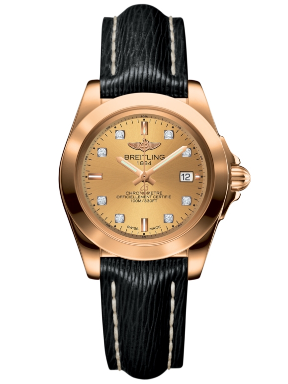 Breitling H7133012.H550.208X : Galactic 32 Sleek Edition Rose Gold / Golden Sun Diamond / Sahara