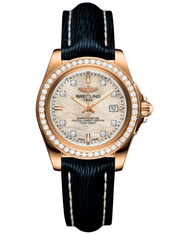 Breitling H7133053.A803.210X : Galactic 32 Sleek Edition Rose Gold / Diamond / Pearl Diamond / Sahara