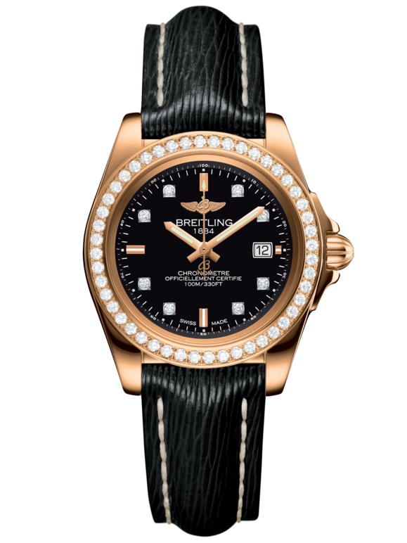 Breitling H7133053.BF64.208X : Galactic 32 Sleek Edition Rose Gold / Diamond / Trophy Black Diamond / Sahara