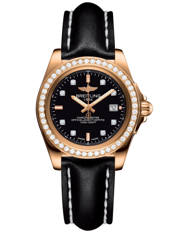 Breitling H7133053.BF64.408X : Galactic 32 Sleek Edition Rose Gold / Diamond / Trophy Black Diamond / Calf