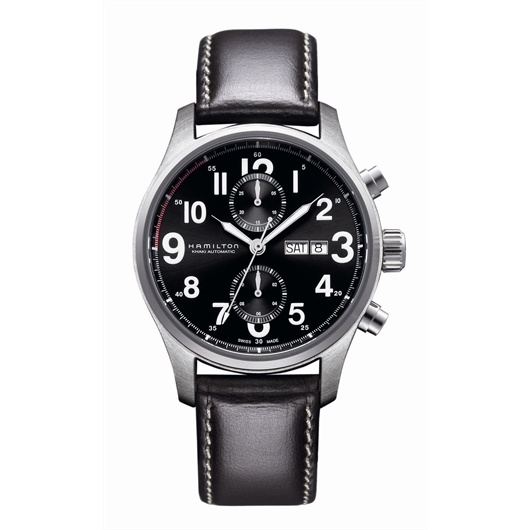 Hamilton H71716533 : Khaki Officer Auto Chrono