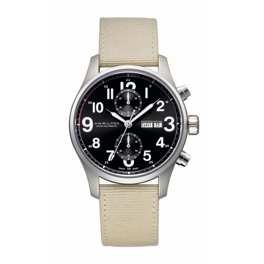 Hamilton H71716933 : Khaki Officer Auto Chrono