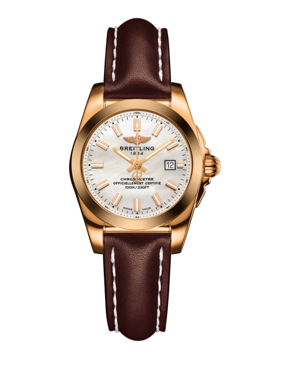 Breitling H7234812.A791.484X : Galactic 29 Rose Gold / Pearl / Calf