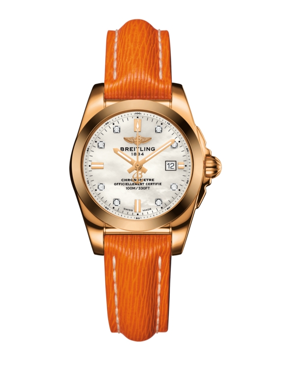 Breitling H7234812.A792.270X : Galactic 29 Rose Gold / Pearl Diamond / Sahara