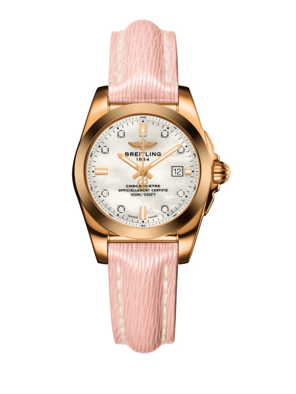 Breitling H7234812.A792.272X : Galactic 29 Rose Gold / Pearl Diamond / Sahara
