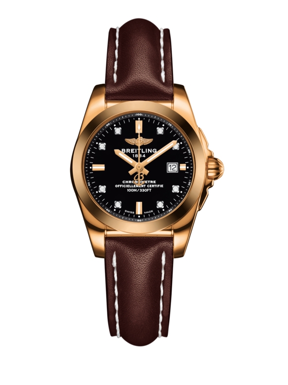 Breitling H7234812.BE86.484X : Galactic 29 Rose Gold / Trophy Black Diamond / Calf