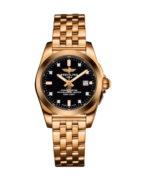 Breitling H7234812.BE86.791H : Galactic 29 Rose Gold / Trophy Black Diamond / Bracelet