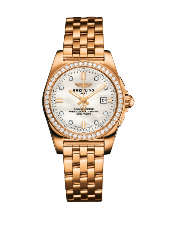 Breitling H7234853.A792.791H : Galactic 29 Rose Gold / Diamond / Pearl Diamond / Bracelet