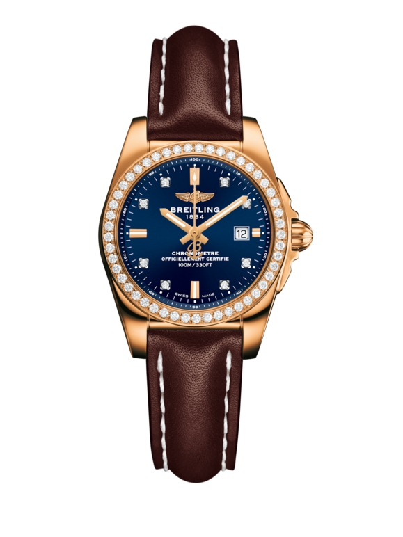 Breitling H7234853.C964.484X : Galactic 29 Rose Gold / Diamond / Horizon Blue Diamond / Calf