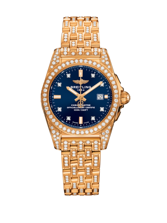 Breitling H72348AF|C964|791T : Galactic 29 Rose Gold / Diamondworks / Horizon Blue Diamond / Bracelet
