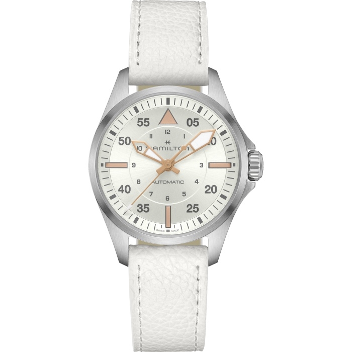 Hamilton H76215850 : Khaki Aviation Pilot Auto 36 Stainless Steel / Silver