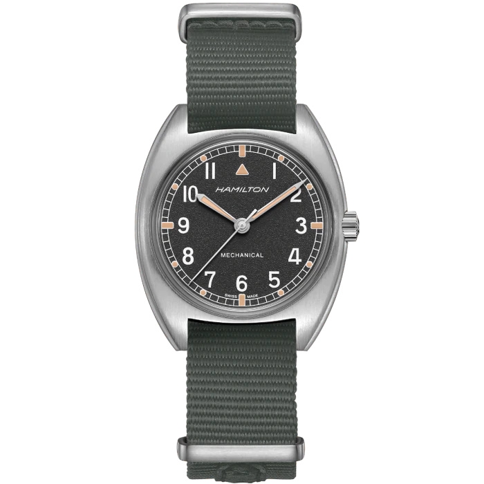 Hamilton H76419931 : Khaki Aviation Pilot Pioneer Mechanical Stainless Steel / Black