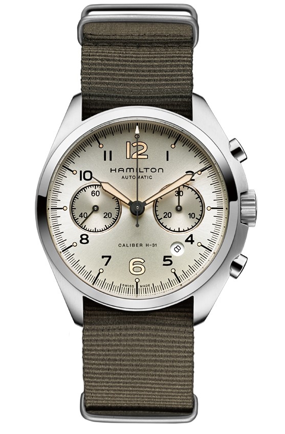 Hamilton H76456955 : Khaki Pilot Pioneer Auto Chrono