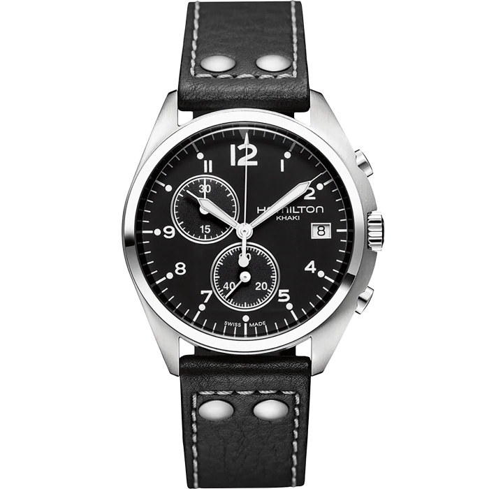 Hamilton H76512733 : Khaki Pilot Pioneer Chrono Quartz Stainless Steel / Black