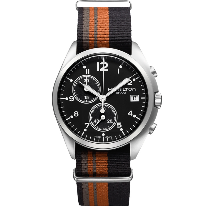Hamilton H76552933 : Khaki Pilot Pioneer Chrono Quartz / NATO