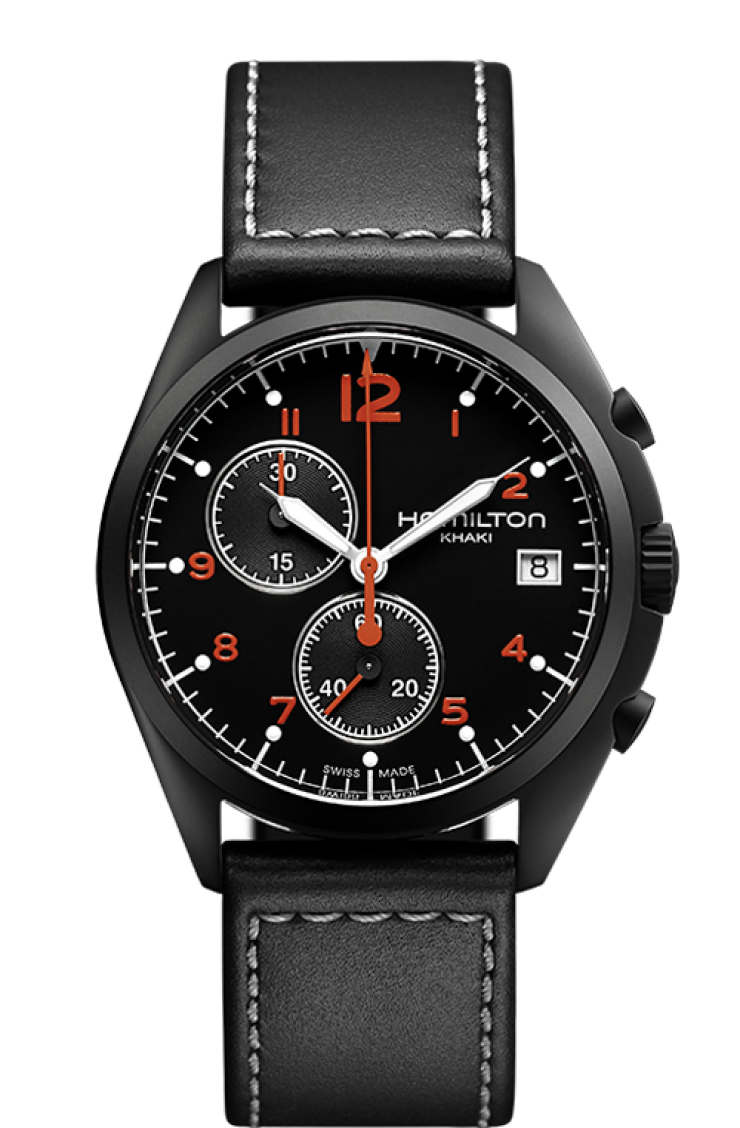 Hamilton H76582733 : Khaki Pilot Pioneer Chrono Quartz Volcano