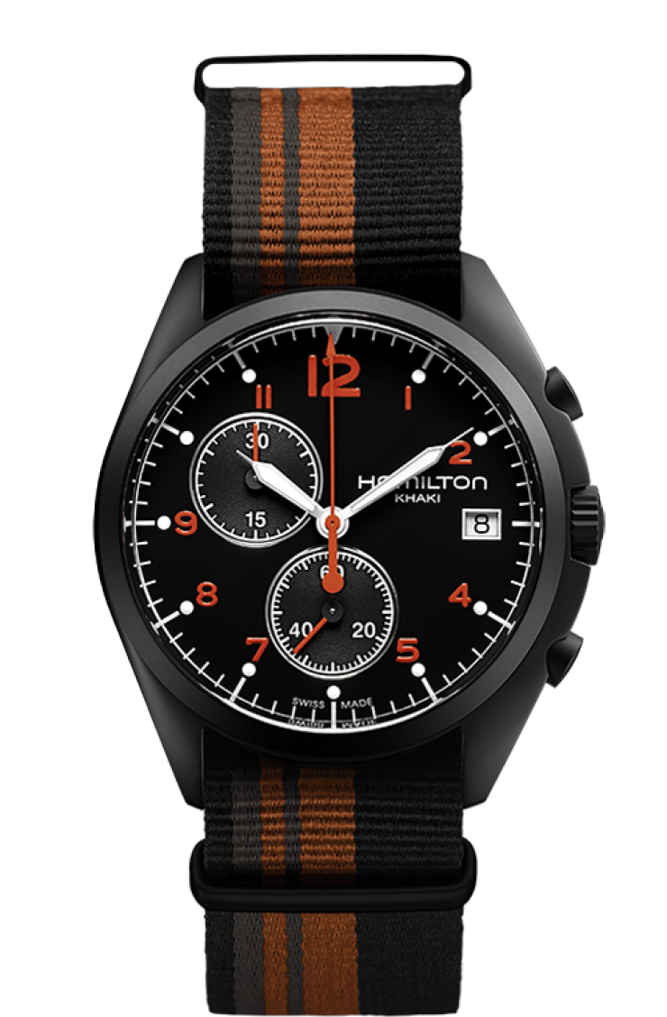 Hamilton H76582933 : Khaki Aviation Pilot Pioneer Chrono Quartz Volcano