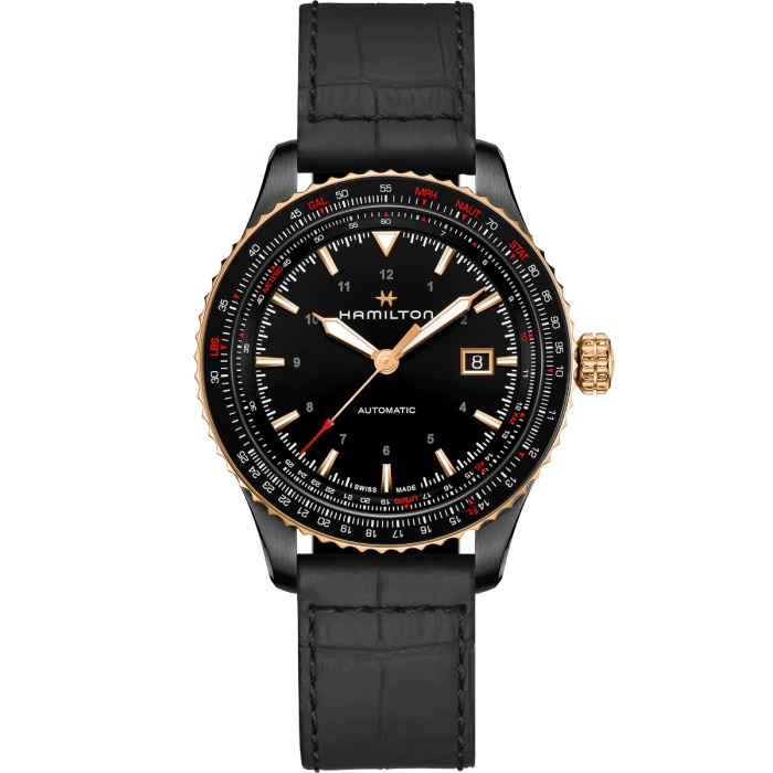 Hamilton H76635730 : Khaki Aviation Converter Auto PVD / Rose Gold / Black