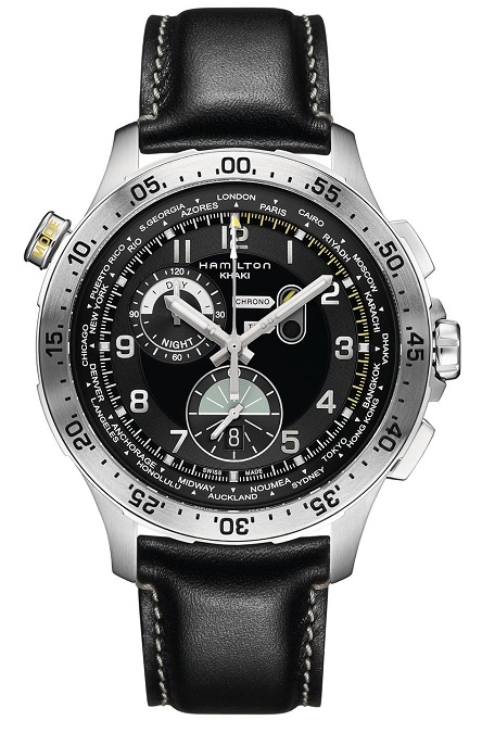 Hamilton H76714735 : Khaki Aviation Worldtimer Chrono Quartz